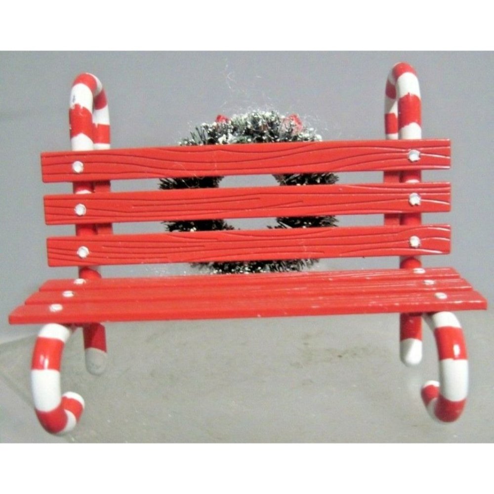 Dept 56 Snow Village - Candy Cane Bench
